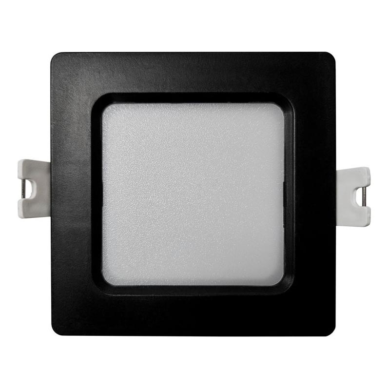 LED Hang plafondverlichting SQUARE LED/3W/230V 4000K 9x9 cm zwart