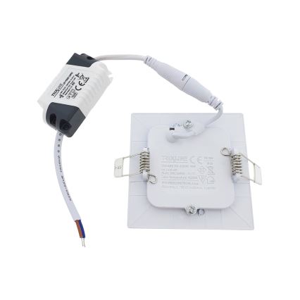 LED Hang plafondverlichting SQUARE LED/3W/230V 4200K 8,3x8,3 cm wit