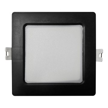 LED Hang plafondverlichting SQUARE LED/6W/230V 4000K 12x12 cm zwart