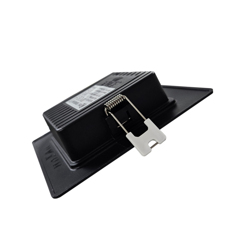 LED Hang plafondverlichting SQUARE LED/6W/230V 4000K 12x12 cm zwart