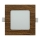 LED Hang plafondverlichting SQUARE LED/6W/230V 4200K 11,8x11,8 cm bruin