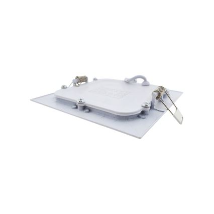 LED Hang plafondverlichting SQUARE LED/6W/230V 4200K 11,8x11,8 cm wit