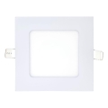 LED Hang plafondverlichting SQUARE LED/6W/230V 6500K 11,8x11,8 cm wit