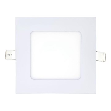 LED Hang plafondverlichting SQUARE LED/6W/230V 6500K 11,8x11,8 cm wit