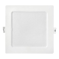 LED Hang plafondverlichting SQUARE LED/9W/230V 4000K 14,5x14,5 cm wit
