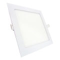 LED Hang plafondverlichting SQUARE LED/9W/230V 4200K 14,6x14,6 cm wit