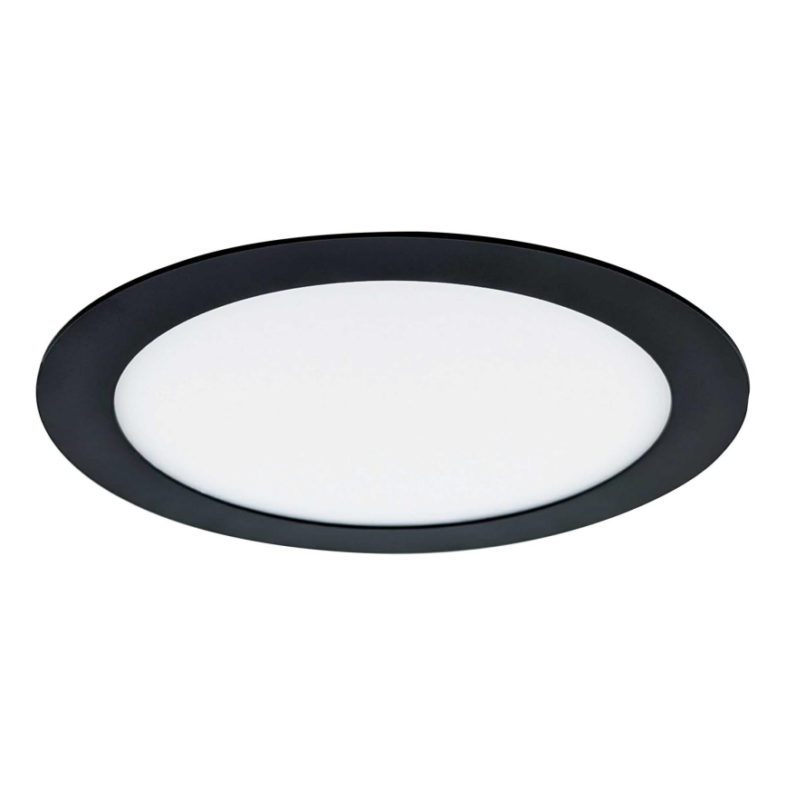 LED Hang plafondverlichting VEGA LED/12W/230V 2900/3900/5800K diameter 17,5 cm zwart