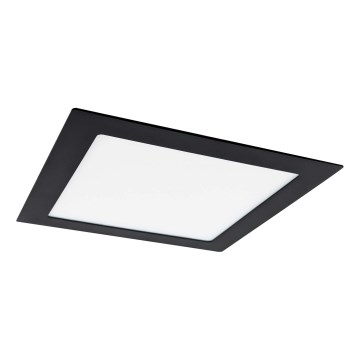 LED Hang plafondverlichting VEGA LED/18W/230V 2900/3900/5800K 22,5x22,5 cm zwart