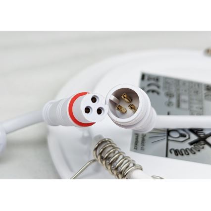LED Hang plafondverlichting VEGA LED/6W/230V 2900/3900/5800K 12,5x12,5 cm wit