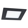 LED Hang plafondverlichting VEGA LED/6W/230V 2900/3900/5800K 12,5x12,5 cm zwart