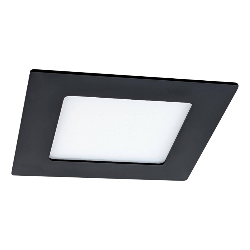 LED Hang plafondverlichting VEGA LED/6W/230V 2900/3900/5800K 12,5x12,5 cm zwart