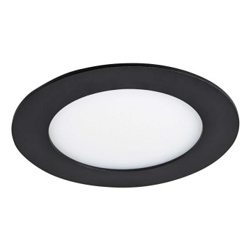 LED Hang plafondverlichting VEGA LED/6W/230V 2900/3900/5800K diameter 12,5 cm zwart