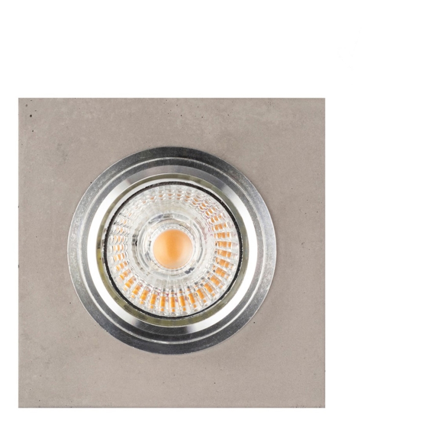 LED Hang plafondverlichting VITAR 1xGU10/5W/230V CRI 90 beton – FSC gecertificeerd