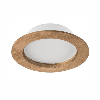 LED Hang plafondverlichting WOODY SPOT LED/12,5W/230V 3000K walnoot ø 16 cm