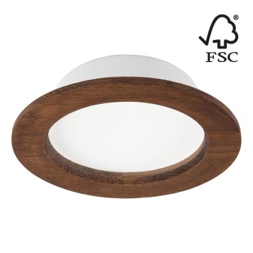 LED Hang plafondverlichting WOODY SPOT LED/12,5W/230V 4000K kers ø 16 cm
