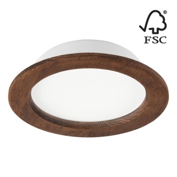 LED Hang plafondverlichting WOODY SPOT LED/16,5W/230V 4000K kers ø 18,5 cm