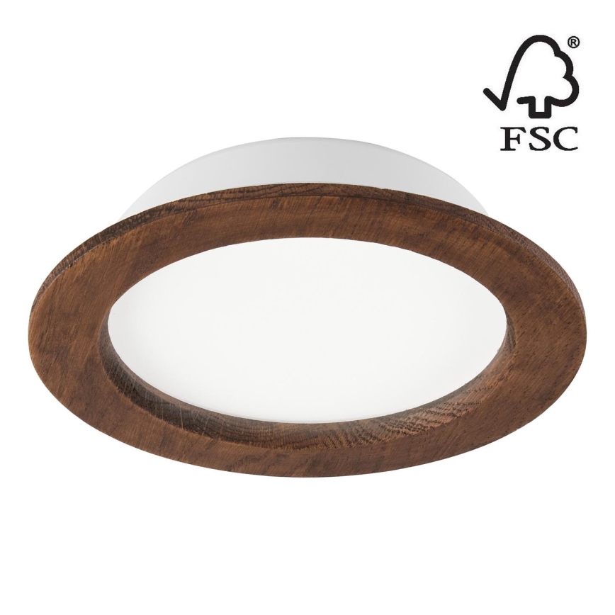 LED Hang plafondverlichting WOODY SPOT LED/16,5W/230V 4000K kers ø 18,5 cm