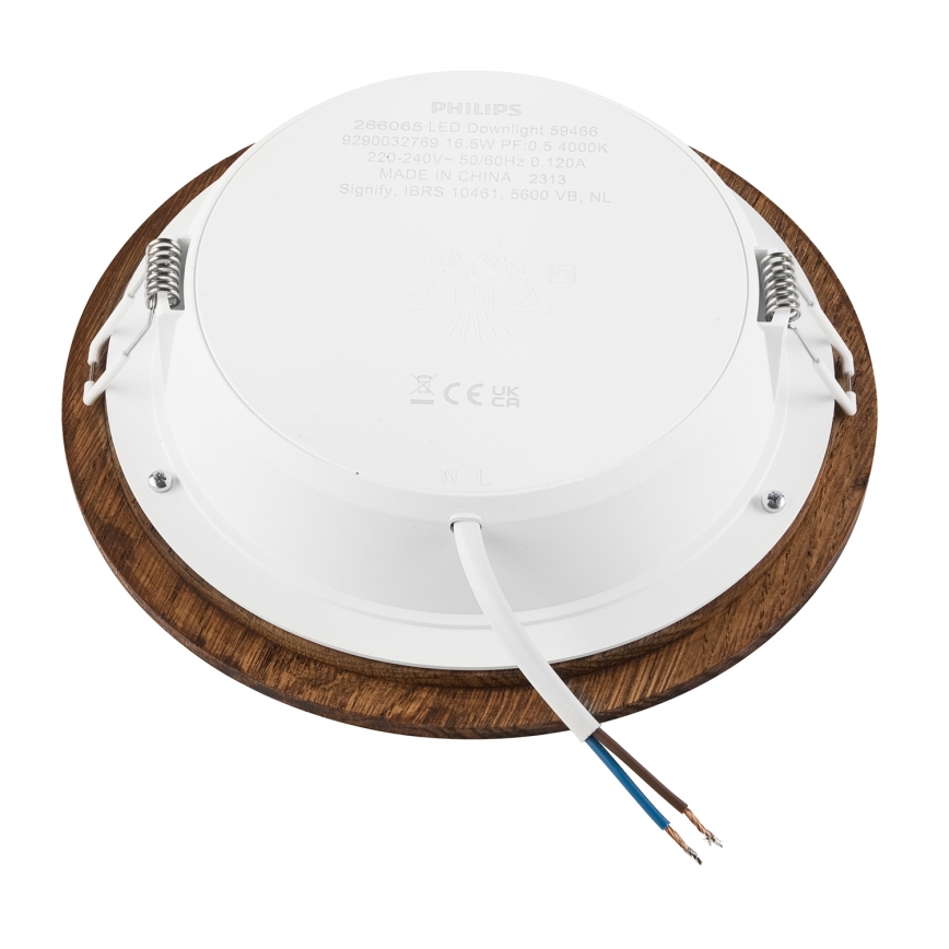 LED Hang plafondverlichting WOODY SPOT LED/16,5W/230V 4000K kers ø 18,5 cm