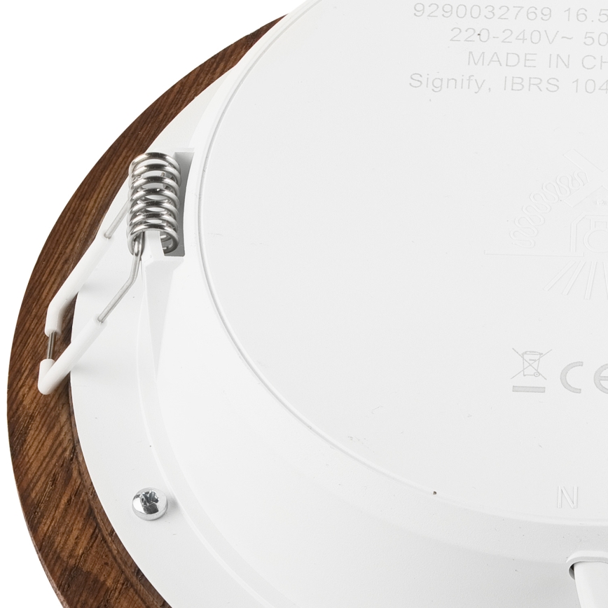 LED Hang plafondverlichting WOODY SPOT LED/16,5W/230V 4000K kers ø 18,5 cm