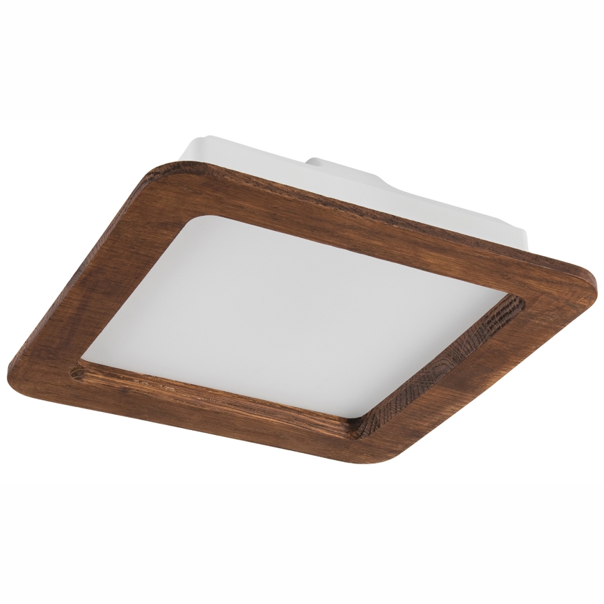 LED Hang plafondverlichting WOODY SPOT LED/17W/230V 3000K kers 18,5x18,5 cm