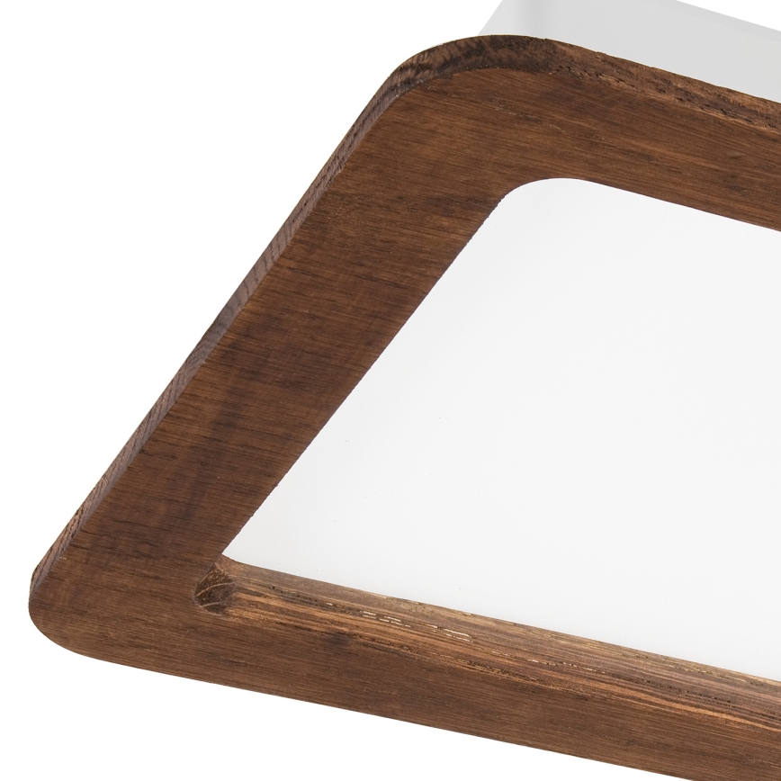 LED Hang plafondverlichting WOODY SPOT LED/17W/230V 3000K kers 18,5x18,5 cm