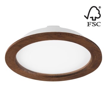 LED Hang plafondverlichting WOODY SPOT LED/23,5W/230V 4000K kers ø 23,5 cm