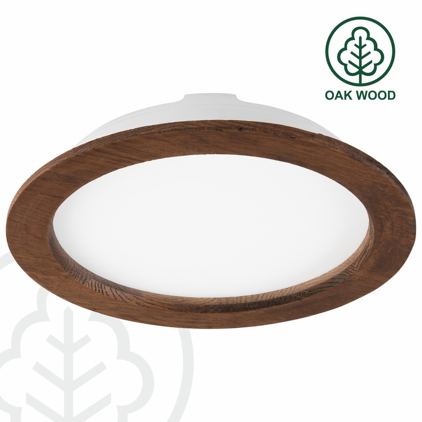 LED Hang plafondverlichting WOODY SPOT LED/23,5W/230V 4000K kers ø 23,5 cm