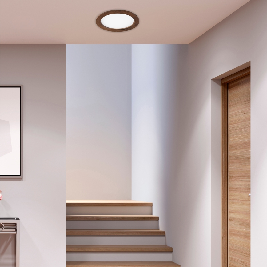 LED Hang plafondverlichting WOODY SPOT LED/23,5W/230V 4000K kers ø 23,5 cm