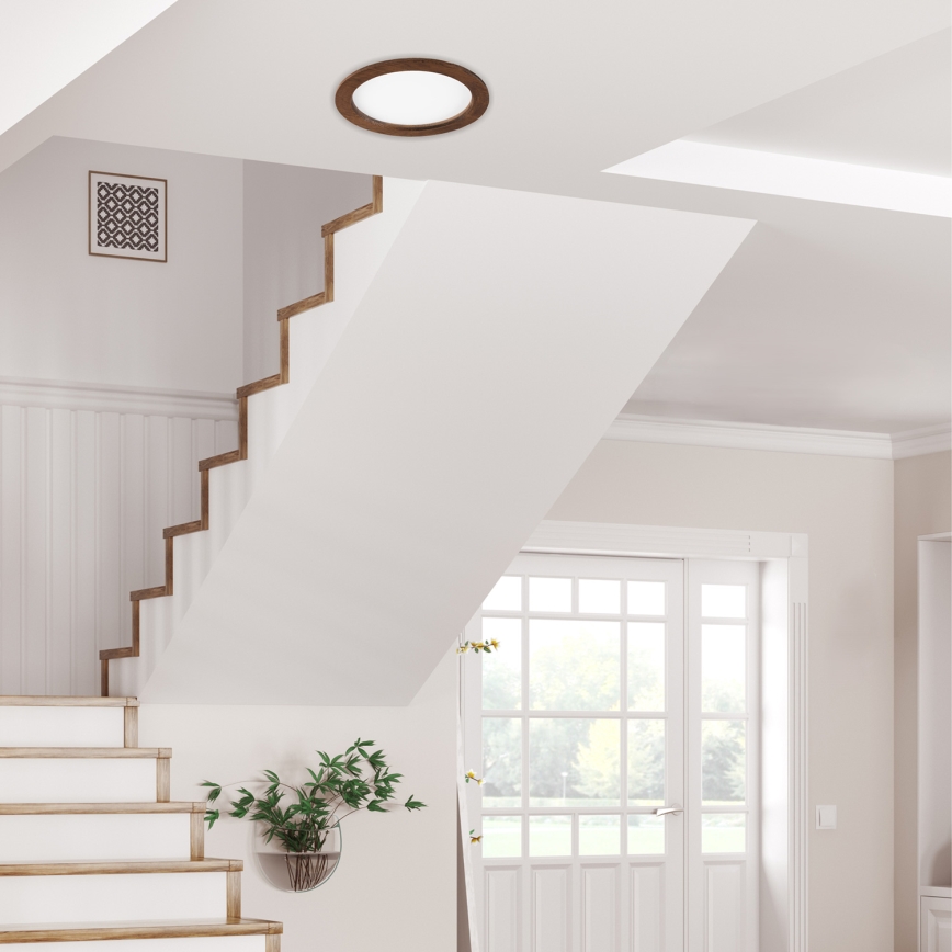 LED Hang plafondverlichting WOODY SPOT LED/23,5W/230V 4000K kers ø 23,5 cm