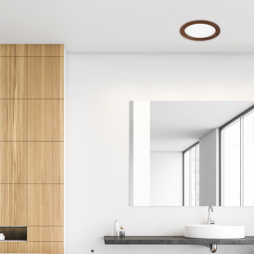 LED Hang plafondverlichting WOODY SPOT LED/23,5W/230V 4000K kers ø 23,5 cm