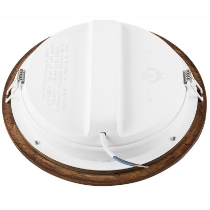 LED Hang plafondverlichting WOODY SPOT LED/23,5W/230V 4000K kers ø 23,5 cm