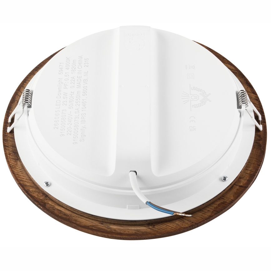 LED Hang plafondverlichting WOODY SPOT LED/23,5W/230V 4000K kers ø 23,5 cm