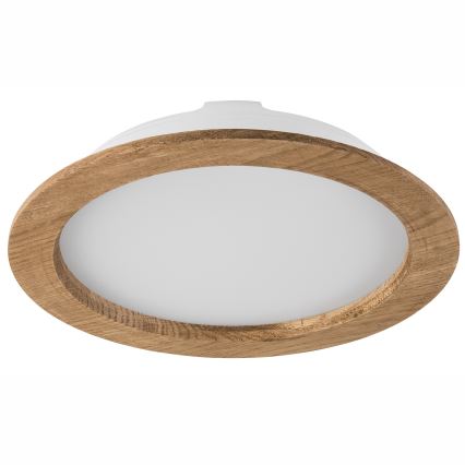 LED Hang plafondverlichting WOODY SPOT LED/23,5W/230V 4000K walnoot ø 23,5 cm