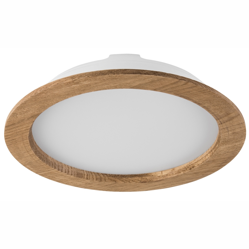 LED Hang plafondverlichting WOODY SPOT LED/23,5W/230V 4000K walnoot ø 23,5 cm