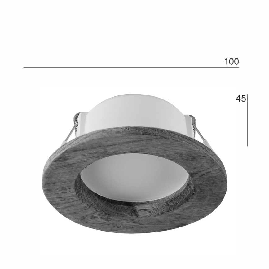 LED Hang plafondverlichting WOODY SPOT LED/5,5W/230V 4000K eiken ø 10 cm