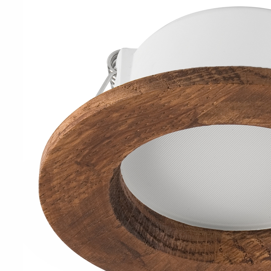 LED Hang plafondverlichting WOODY SPOT LED/5,5W/230V 4000K kers ø 10 cm