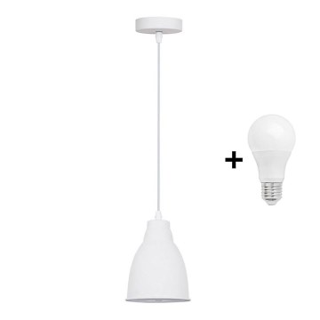 LED Hanglamp 1xE27/10W/230V wit 13,5cm LED Hanglamp 1xE27/10W/230V wit 13,5cm