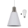 LED Hanglamp 1xE27/10W/230V wit 22cm
