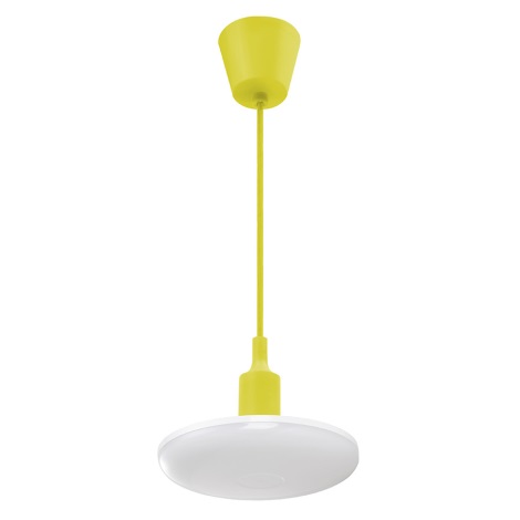 LED Hanglamp aan draad ALBENE ECO 1xE27/24W/230V geel