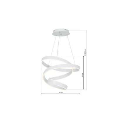 LED Hanglamp aan draad ANDROMEDA LED/45W/230V