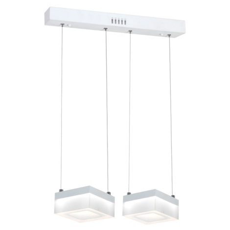 LED Hanglamp aan draad CUBO 2xLED/12W/230V vierkant