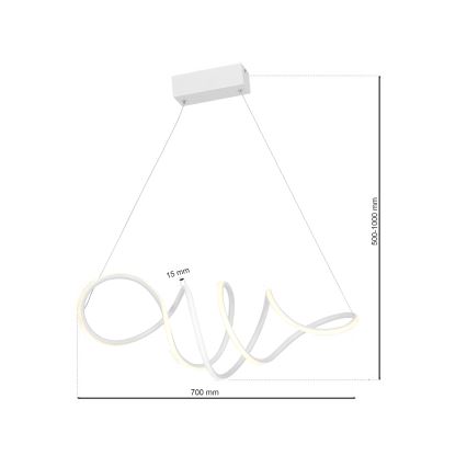 LED Hanglamp aan draad LOCA LED / 50W / 230V