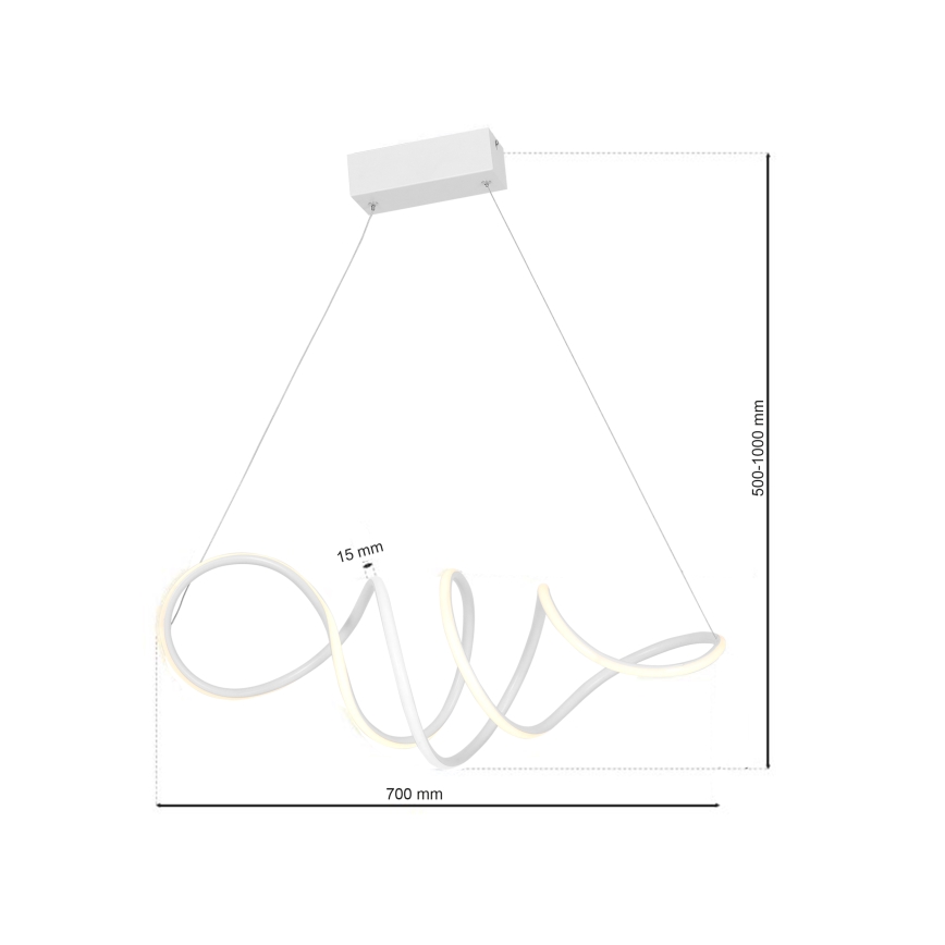 LED Hanglamp aan draad LOCA LED / 50W / 230V