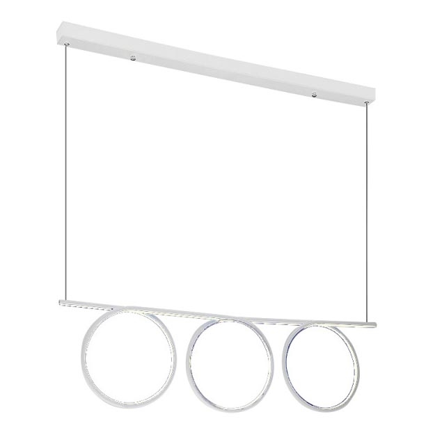 LED Hanglamp aan draad LOOP 3xLED/20W/230V wit