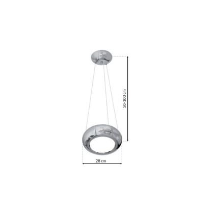 LED Hanglamp aan draad MERCURIO 1xLED/12W/230V