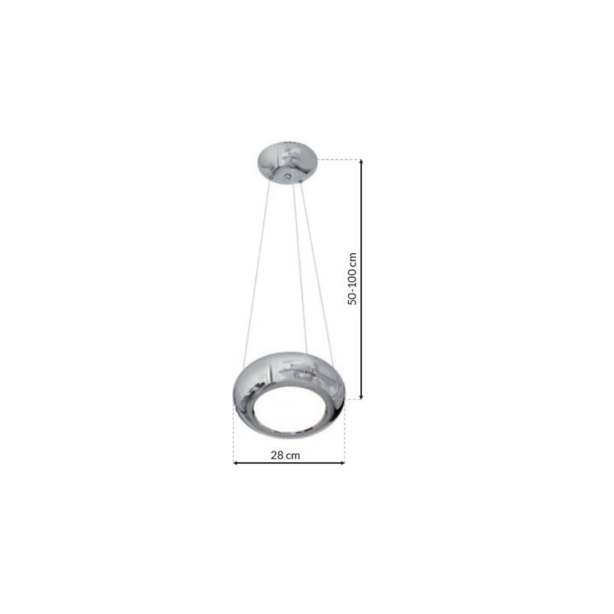 LED Hanglamp aan draad MERCURIO 1xLED/12W/230V