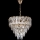 LED Hanglamp aan een ketting 7xE27/60W/230V + 4xLED/6W diameter 40 cm goud