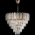 LED Hanglamp aan een ketting 9xE27/60W/230V + 6xLED/6W diameter 50 cm goud