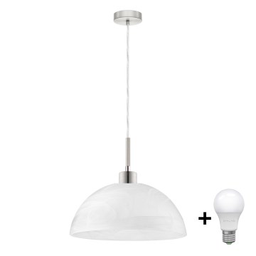 LED Hanglamp aan een koord 1xE27/60W/230V wit