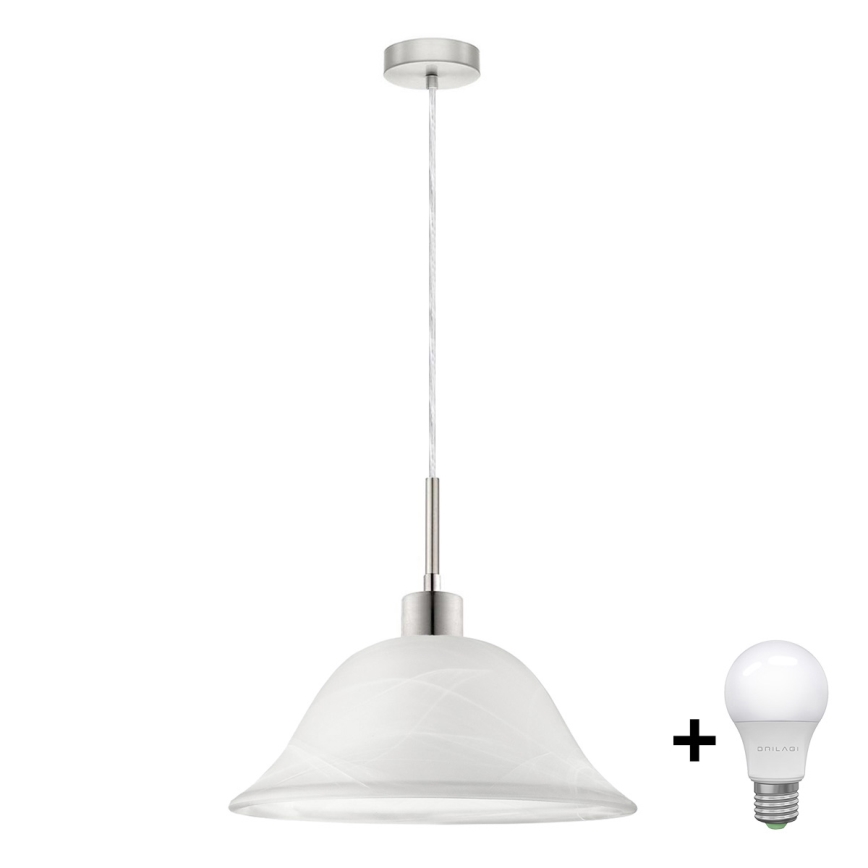 LED Hanglamp aan een koord 1xE27/60W/230V wit